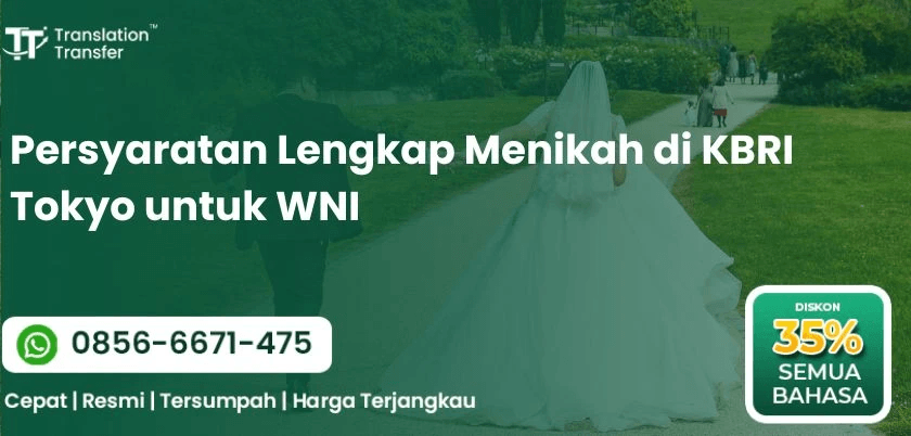 Persyaratan Lengkap Menikah di KBRI Tokyo untuk WNI