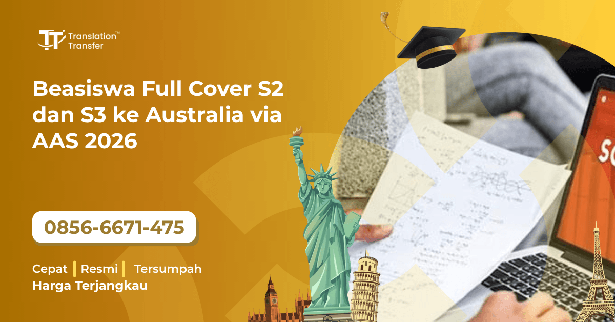 Beasiswa Full Cover S2 dan S3 ke Australia via AAS 2026
