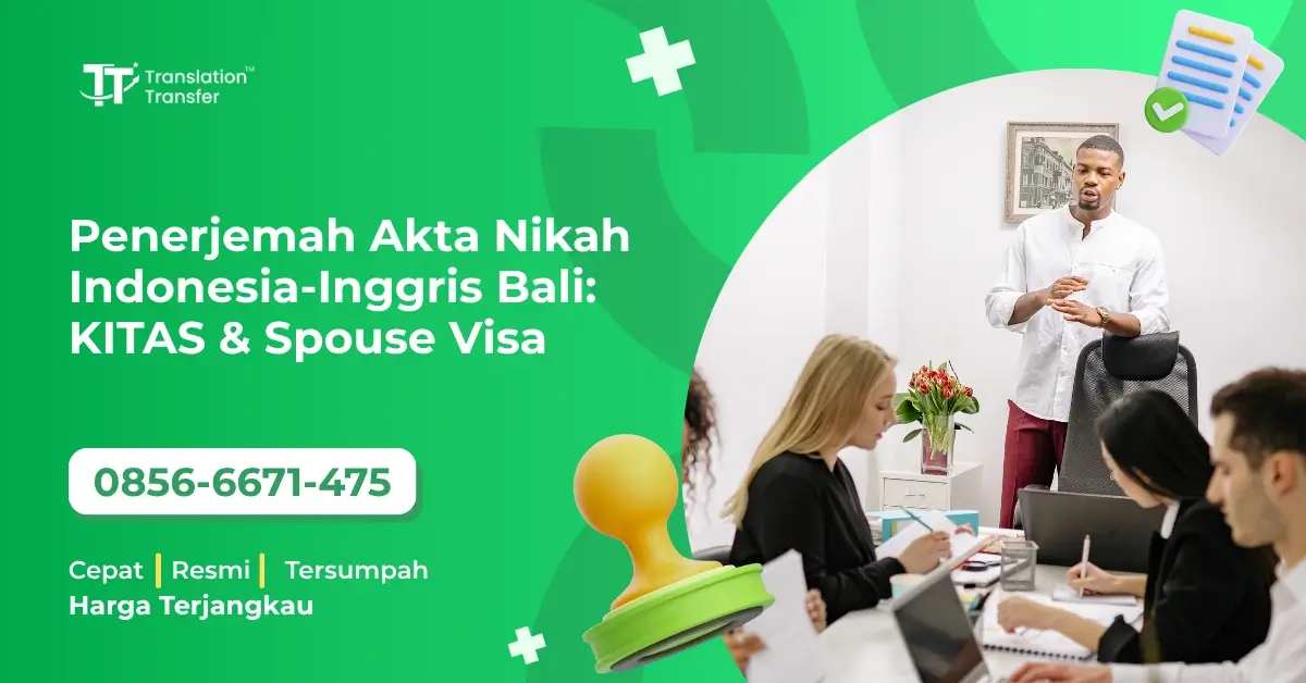 Penerjemah Akta Nikah Indonesia-Inggris
