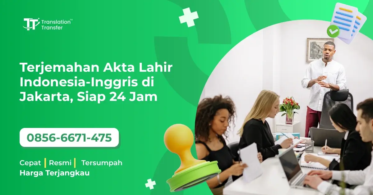 Terjemahan Akta Lahir Indonesia-Inggris