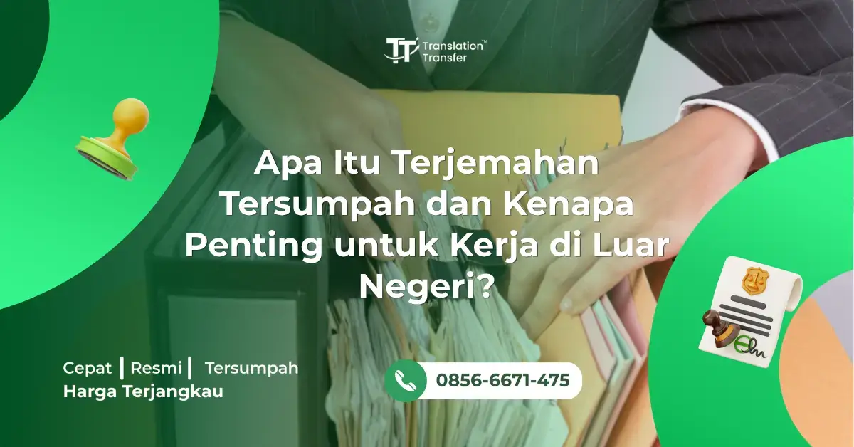 Apa Itu Terjemahan Tersumpah dan Kenapa Penting untuk Kerja di Luar Negeri?
