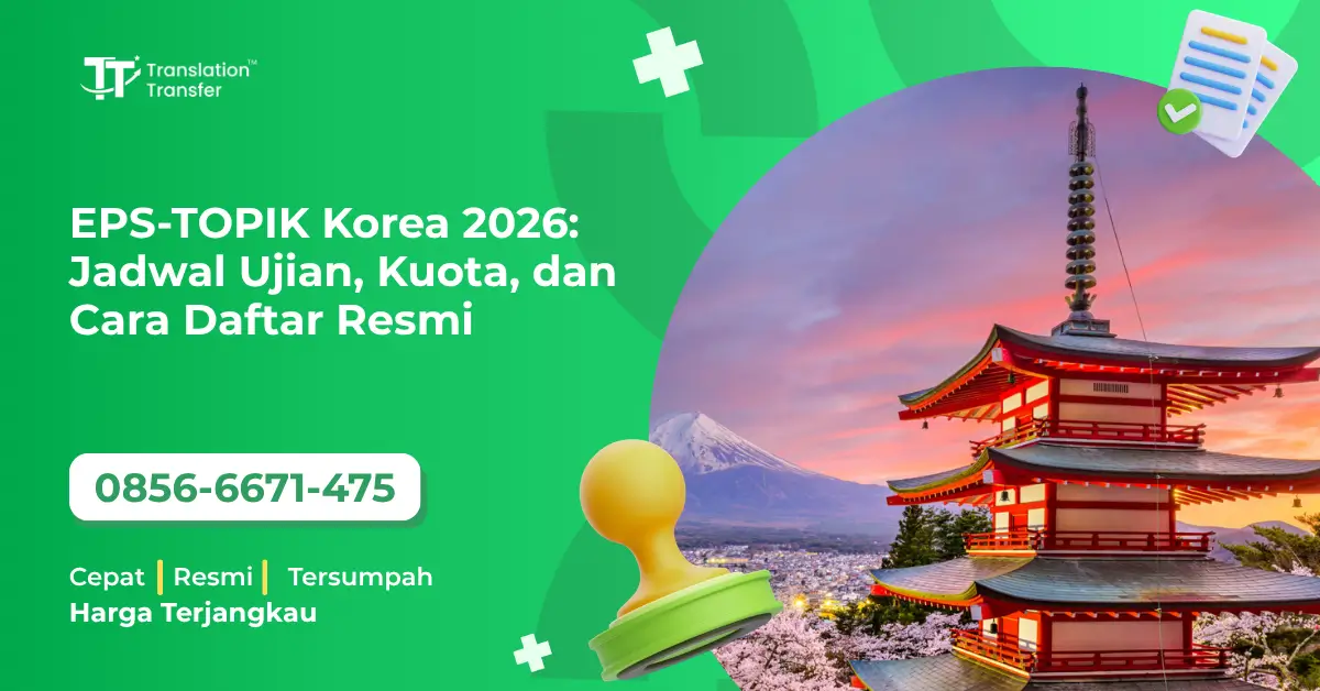 EPS-TOPIK Korea 2026: Jadwal Ujian, Kuota, dan Cara Daftar Resmi