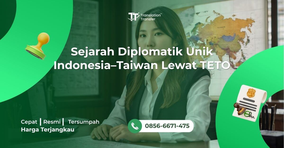 Sejarah Diplomatik Unik Indonesia–Taiwan Lewat TETO