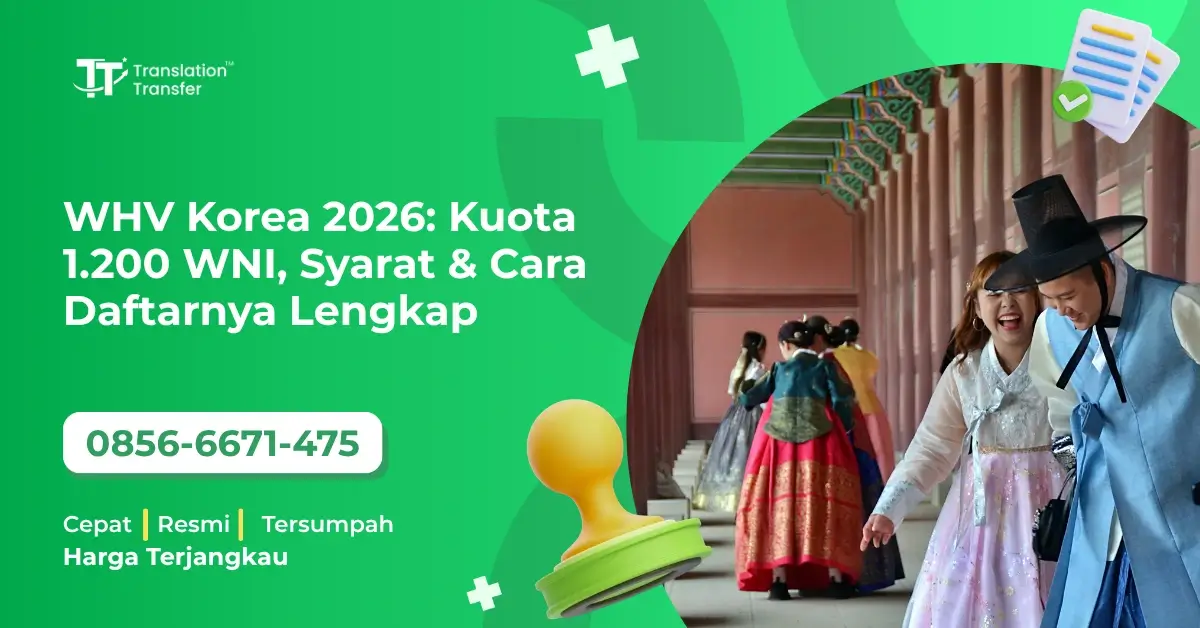 Syarat & Cara Daftarnya Lengkap WHV Korea 2026