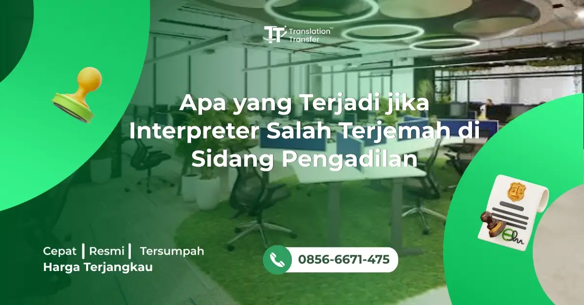Apa yang Terjadi jika Interpreter Salah Terjemah di Sidang Pengadilan