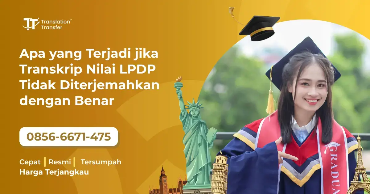 Transkrip Nilai LPDP Tidak Diterjemahkan dengan Benar