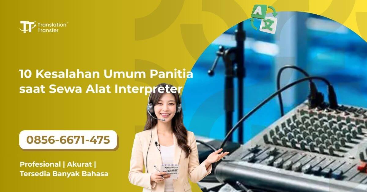 10 Kesalahan Umum Panitia saat Sewa Alat Interpreter