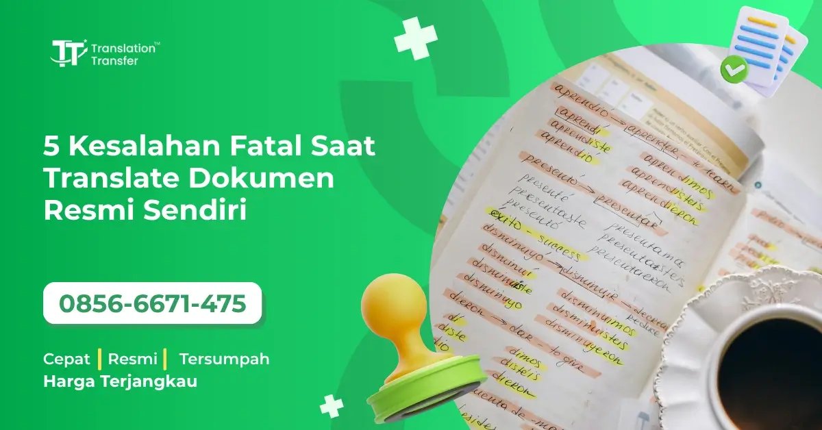 5 Kesalahan Fatal Saat Translate Dokumen Resmi Sendiri