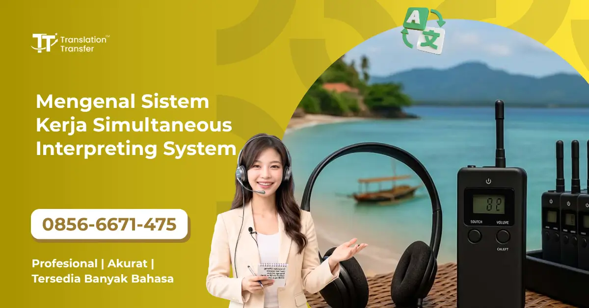Mengenal Sistem Kerja Simultaneous Interpreting System