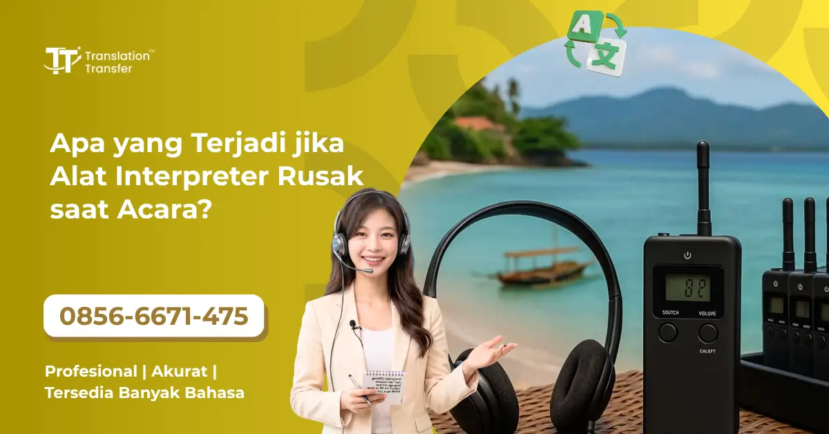 Apa yang Terjadi jika Alat Interpreter Rusak saat Acara?