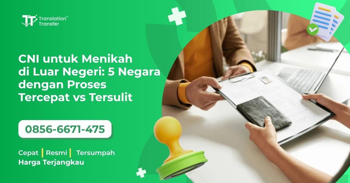 CNI untuk Menikah di Luar Negeri: 5 Negara dengan Proses Tercepat vs Tersulit