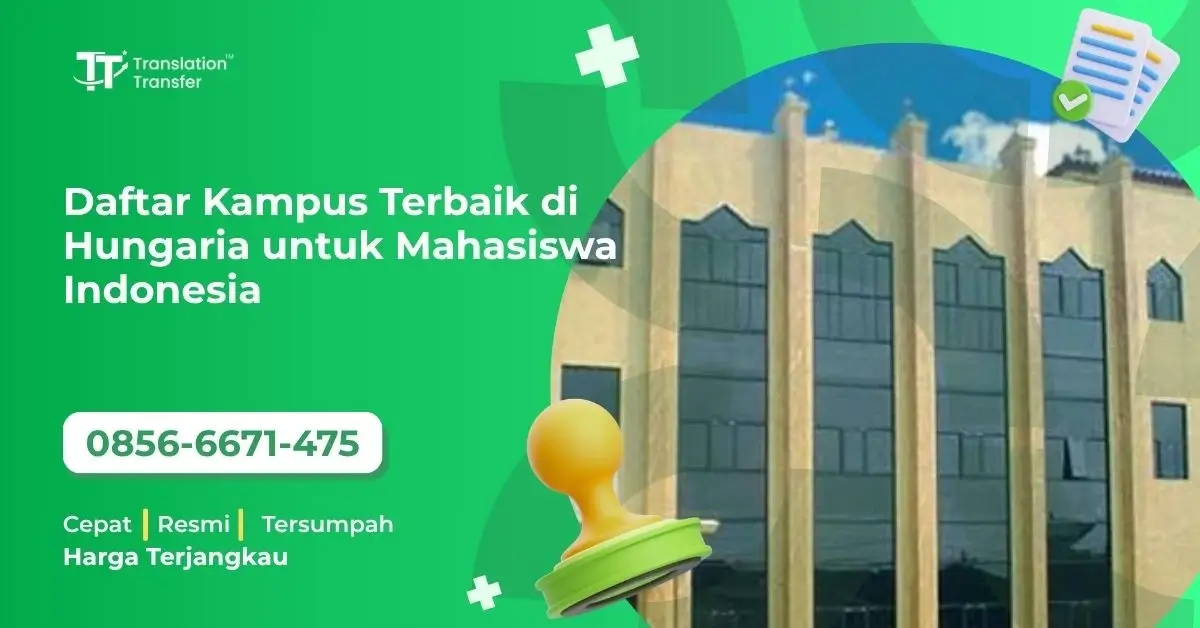 Daftar Kampus Terbaik di Hungaria untuk Mahasiswa Indonesia