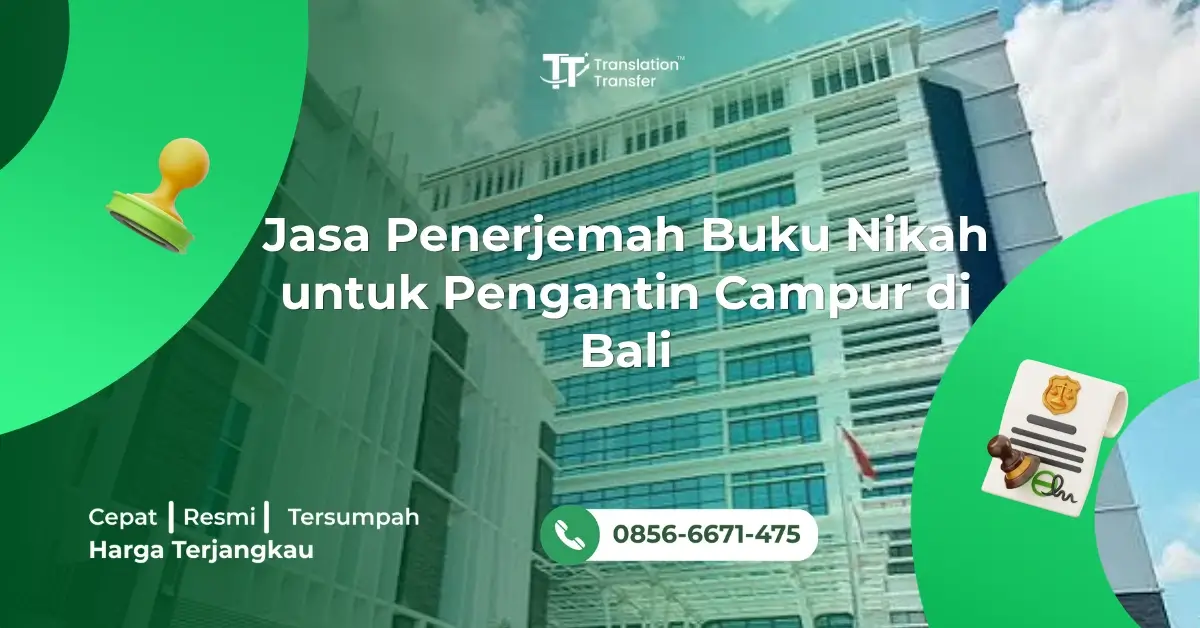 Jasa Penerjemah Buku Nikah untuk Pengantin Campur di Bali