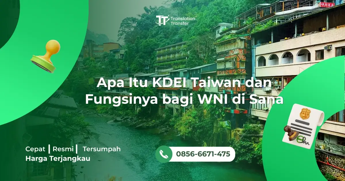 Apa Itu KDEI Taiwan dan Fungsinya bagi WNI di Sana