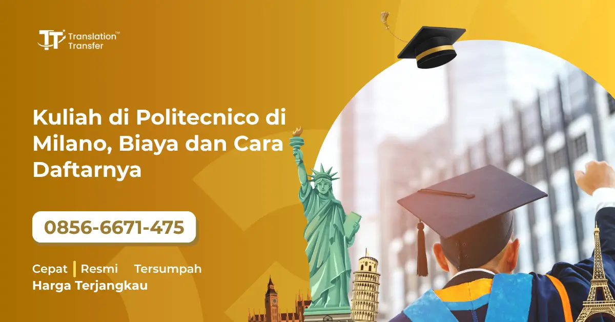 Kuliah di Politecnico di Milano, Biaya dan Cara Daftarnya